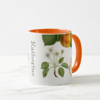 Caneca Fruta de Flor de Pear Botânica Personalizada
