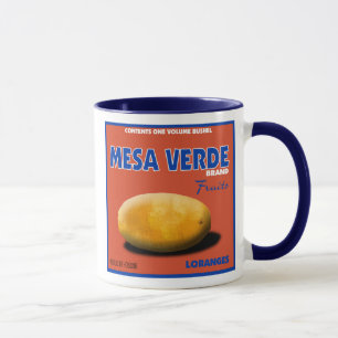 Caneca Fruta Rótulo