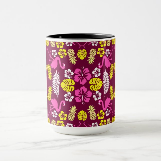Caneca Fruta Tropical Floral Padrão (Centro)