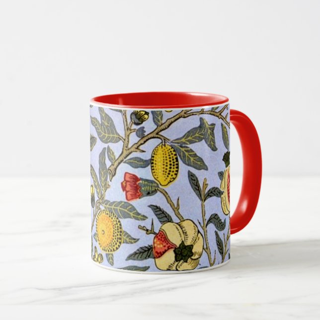 Caneca Fruta, um padrão William Morris, (Frente Esquerda)