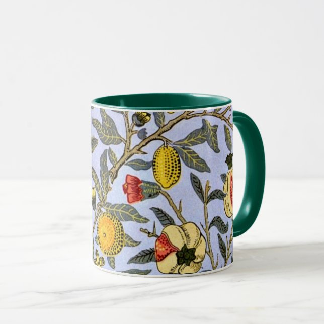 Caneca Fruta, um padrão William Morris, (Frente Esquerda)