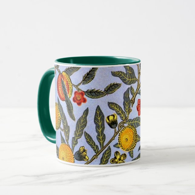 Caneca Fruta, um padrão William Morris, (Frente Esquerda)
