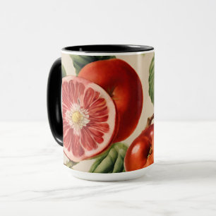 Caneca Frutas e flores do Jardim Italiano de Luxo