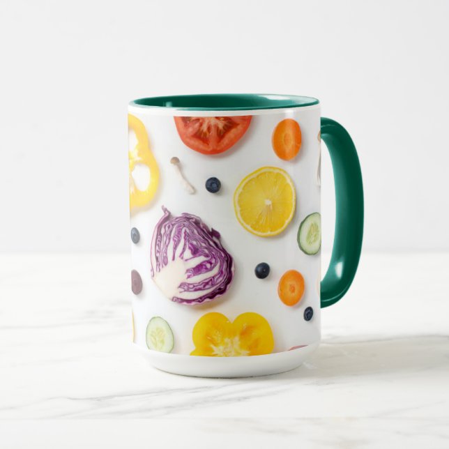 Caneca Frutas e produtos hortícolas (Frente Esquerda)