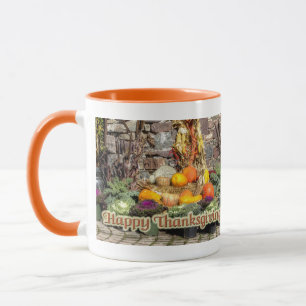 Caneca Frutos Da Colheita De Outono