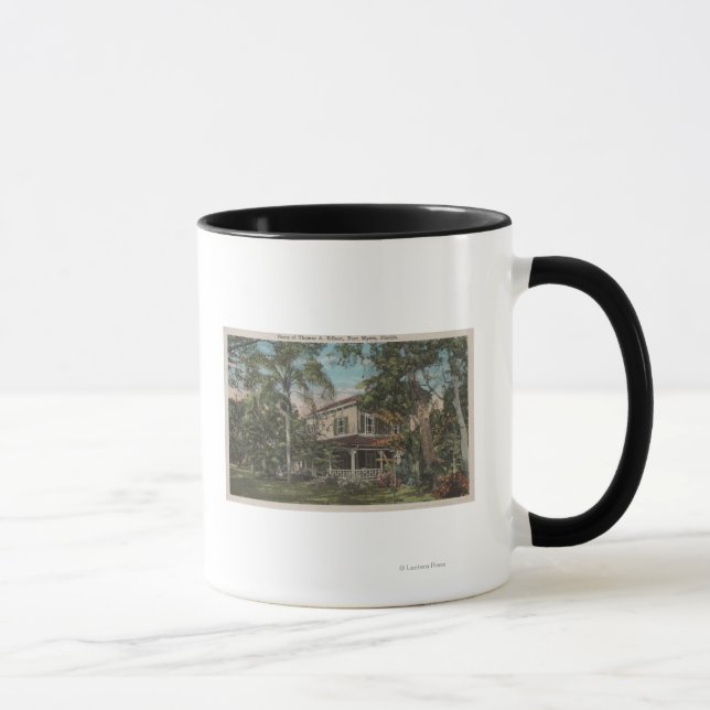 Caneca Ft. Myers, Flórida - Vista de Thomas Edison House (Direita)