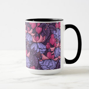 Caneca Fúcsia em rosa e violeta