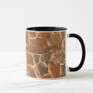 Caneca Fulgor morno da geologia rústica da estrutura da