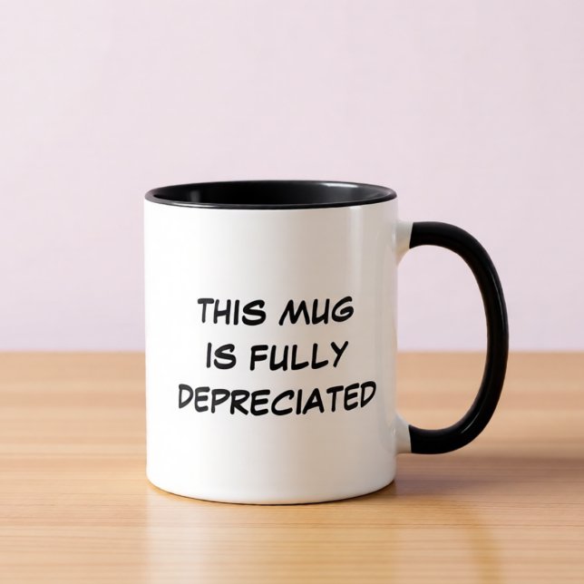 Caneca Fully Depreciated Funny Accounting Coffe Mug (Criador carregado)