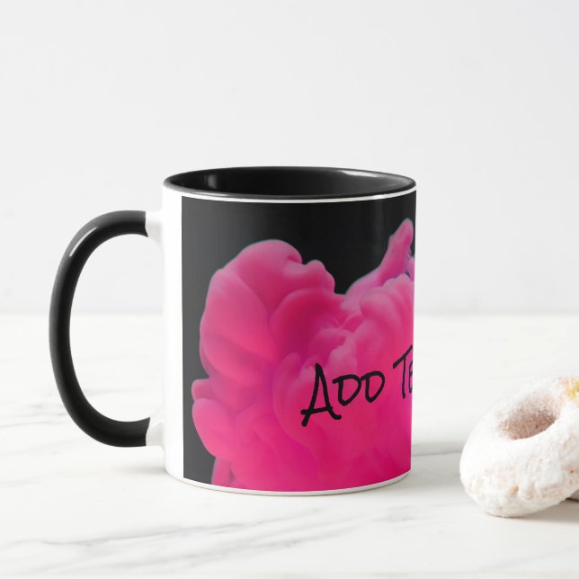 Caneca Fumaça digital rosa e roxa (Com Donut)