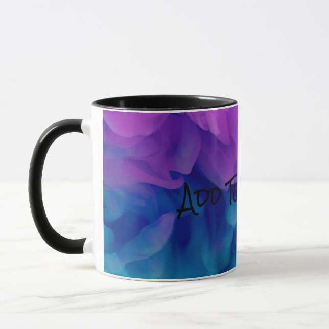 Caneca Fumaça digital roxa e azul (Esquerda)