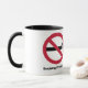 Caneca Fumo proibido. Vaping reservou (Com Donut)
