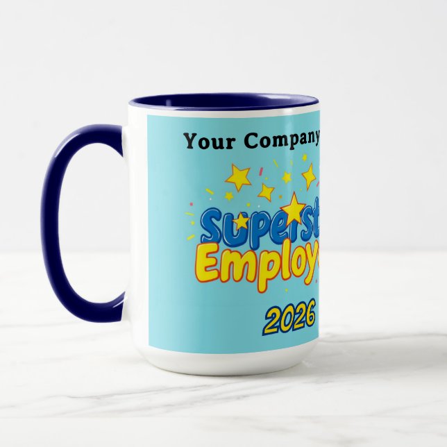 Caneca Funcionário Superstar de Poder Estratégico Mérito (Esquerda)