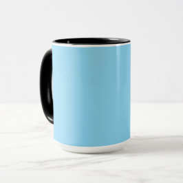 Caneca Fundo azul claro sólido uniformemente colorido