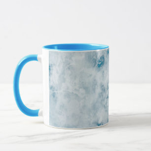 Caneca Fundo azul de mármore da textura
