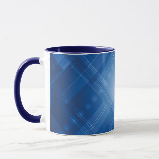 Caneca Fundo azul escuro da olá!-tecnologia (Esquerda)
