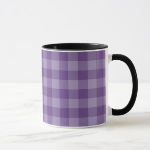 Caneca Fundo checkered violeta