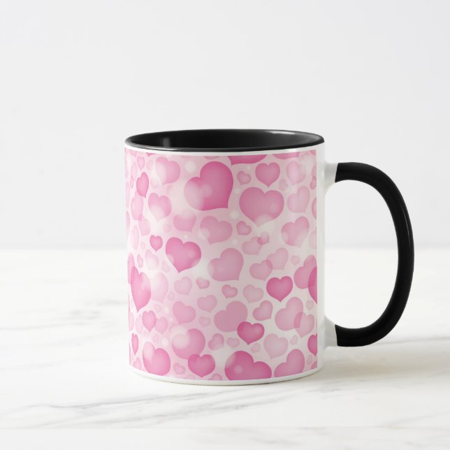 Caneca Fundo com corações (Direita)
