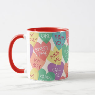 Caneca Fundo da forma do amor