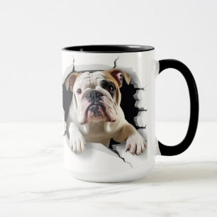 Caneca Fundo de buldogue bonito