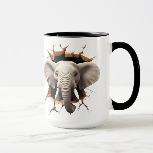 Caneca Fundo do Elefante Cortado (Direita)