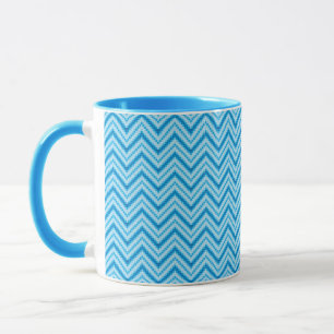 Caneca Fundo do teste padrão de Chevron