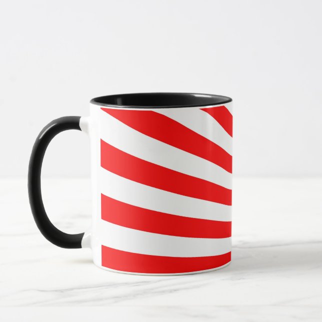 Caneca Fundo dos Raios Vermelhos Retroativos (Esquerda)