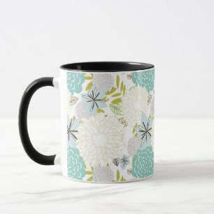 Caneca Fundo floral