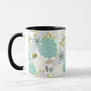 Caneca Fundo floral 5