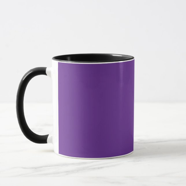 Caneca fundo roxo com borda branca (Esquerda)