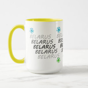 Caneca Funky Belarus Б е а р л у с ь Xampas de café com f