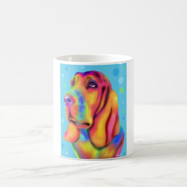 Caneca Funky de Basset Hound (Centro)