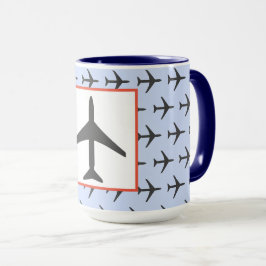 Caneca Funky Plane Airplane Air Fly Airways