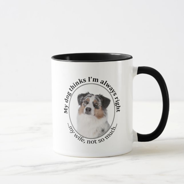 Caneca Funny Aussie contra Wife Mug (Direita)