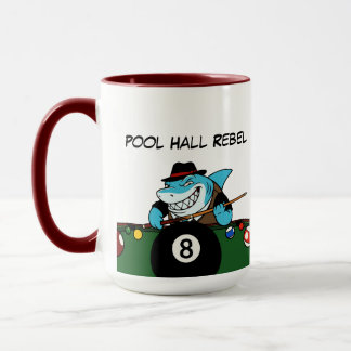 Caneca Funny Billiards Pool Rebel Jumbo Coffee Mugs