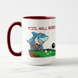 Caneca Funny Billiards Shark Rebel Jumbo Coffee Mugs