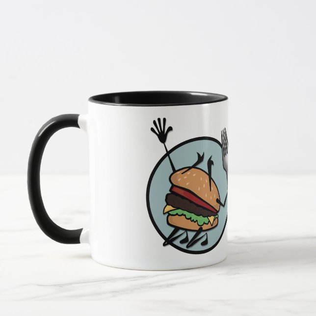 CANECA FUNNY CHEESEBURGER RINGER MUG (Esquerda)