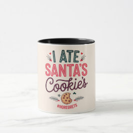 Caneca Funny Christmas Santa's Cookie Coffee Mug