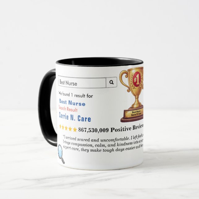 Caneca Funny Custom Best Dad (Frente Esquerda)