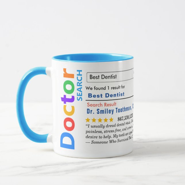 Caneca Funny Custom Best Dentist (Esquerda)