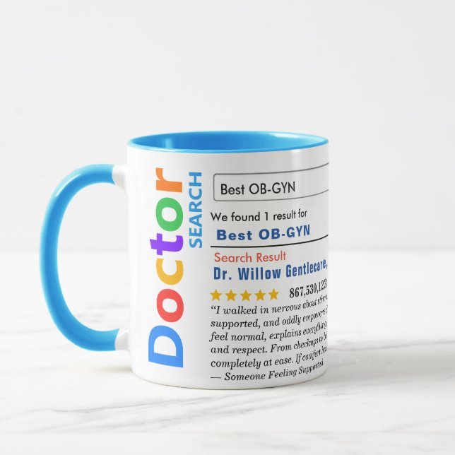Caneca Funny Custom Best OBGYN Specialist (Esquerda)