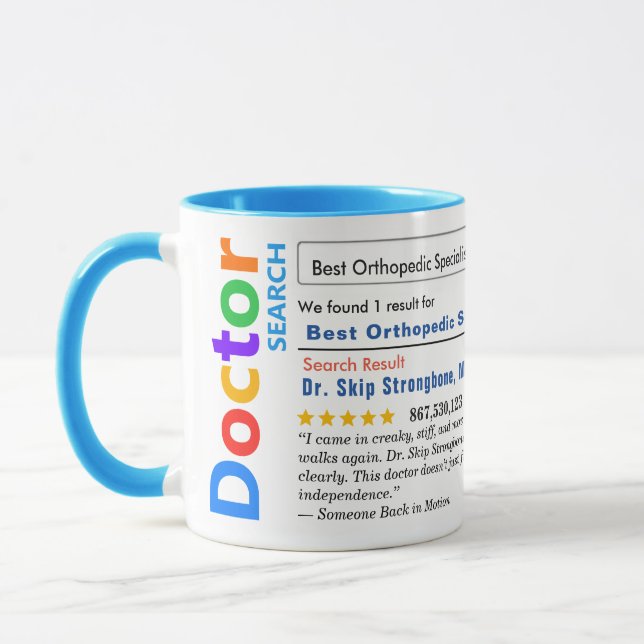 Caneca Funny Custom Best Orthopedic Specialist (Esquerda)