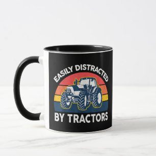 Caneca Funny Facilmente Distraido Pelo Agricultor De Cami