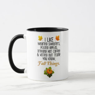 Caneca Funny Fall 2020 Novembro Eleições Anti-Trump