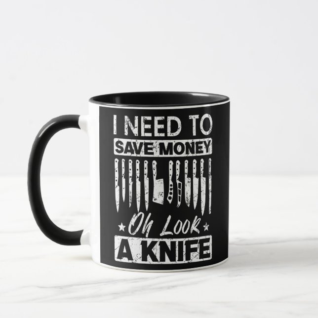 Caneca Funny Knife For Men Women Collectible Knives (Esquerda)