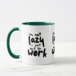 Caneca Funny Lazy Work Sarcastic Office Quote Coffee Mug