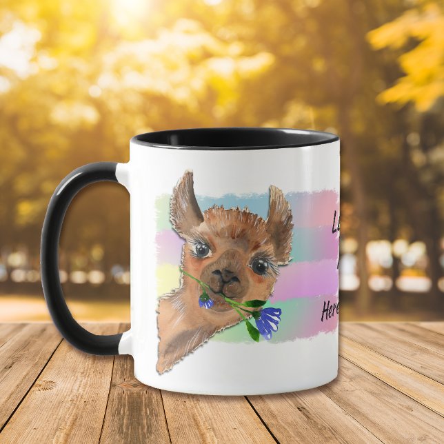 Caneca Funny Llama Mia Mug (Criador carregado)