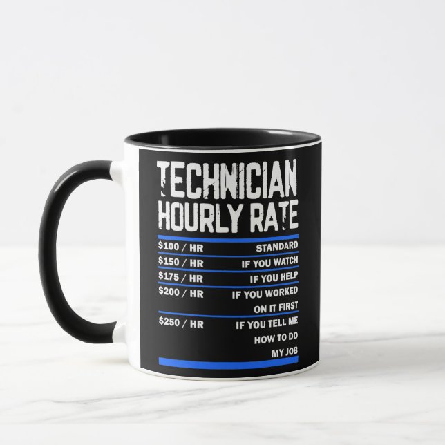 Caneca Funny Maintenance Technician for Techy Person Men (Esquerda)