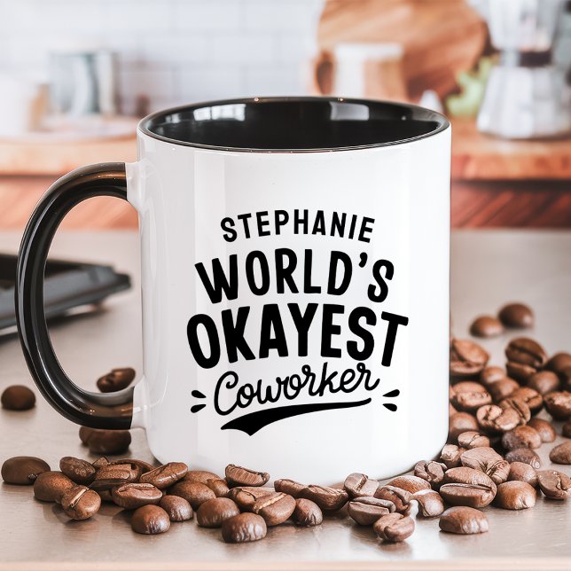 Caneca Funny Melhor Funcionário do Mundo (Criador carregado)