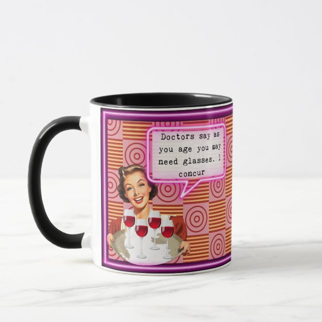 Caneca Funny Mug Coffee Best Friend Gift "Glasses" (Esquerda)